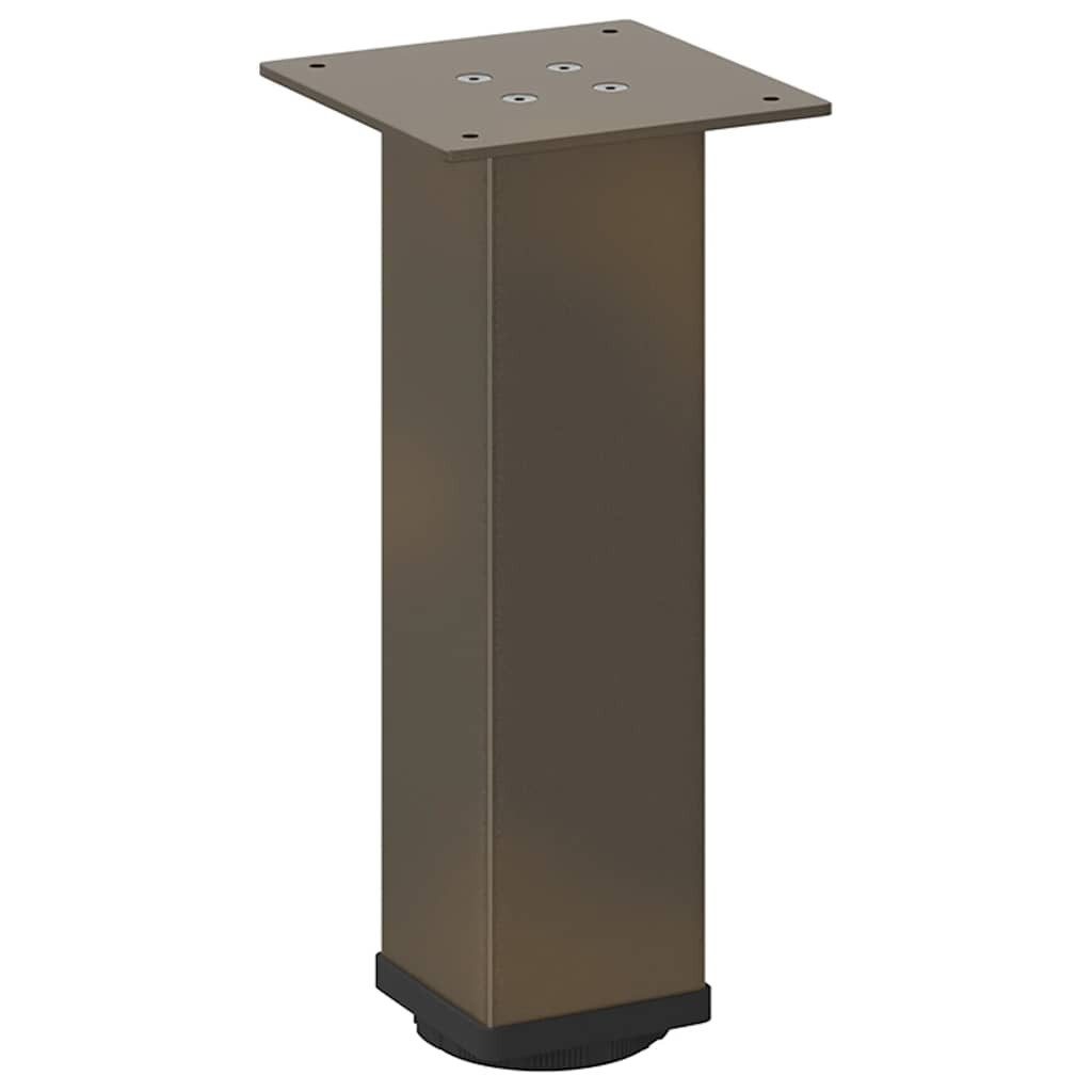 vidaXL Tischbein Couchtischbeine 4 Stk. Naturstahl 30-32 cm Stahl