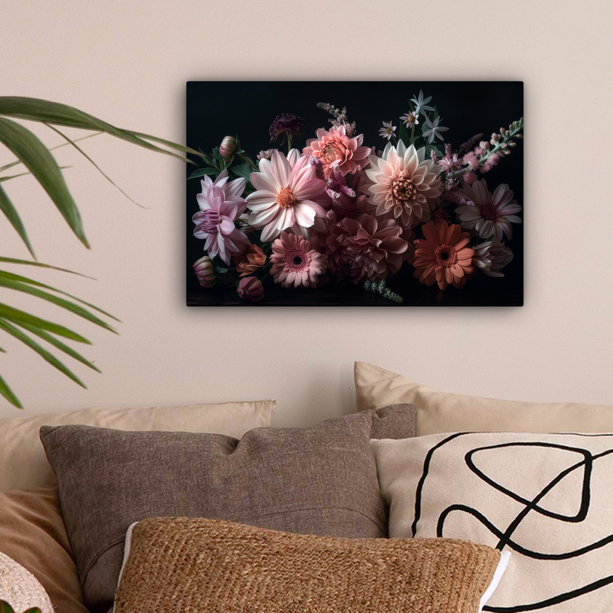 OneMillionCanvasses® Leinwandbild Blumen - Bunt - günstig online kaufen