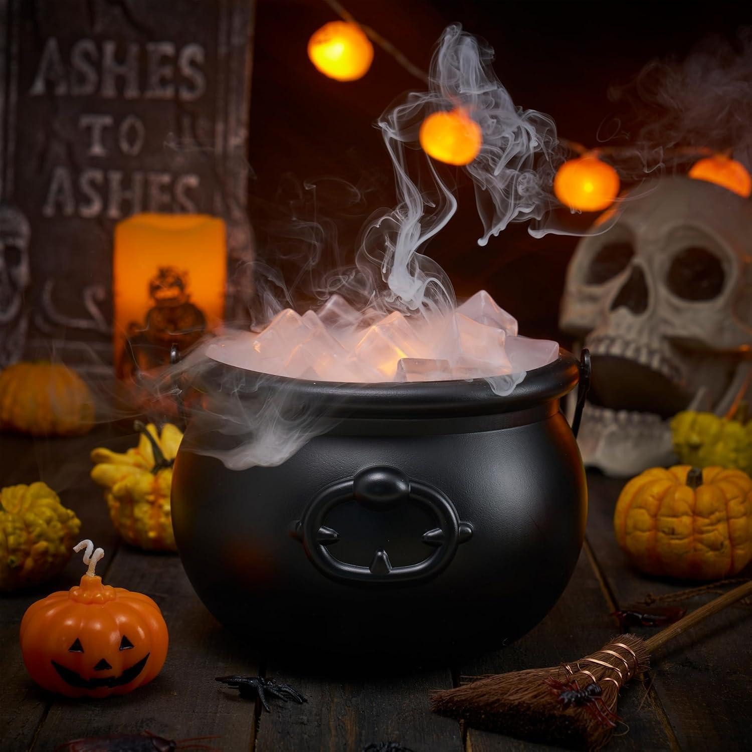 LuxusKollektion Dekoschüssel Großer schwarzer Halloween-Kessel 19,1 cm Süßigkeitenhalter Eimer