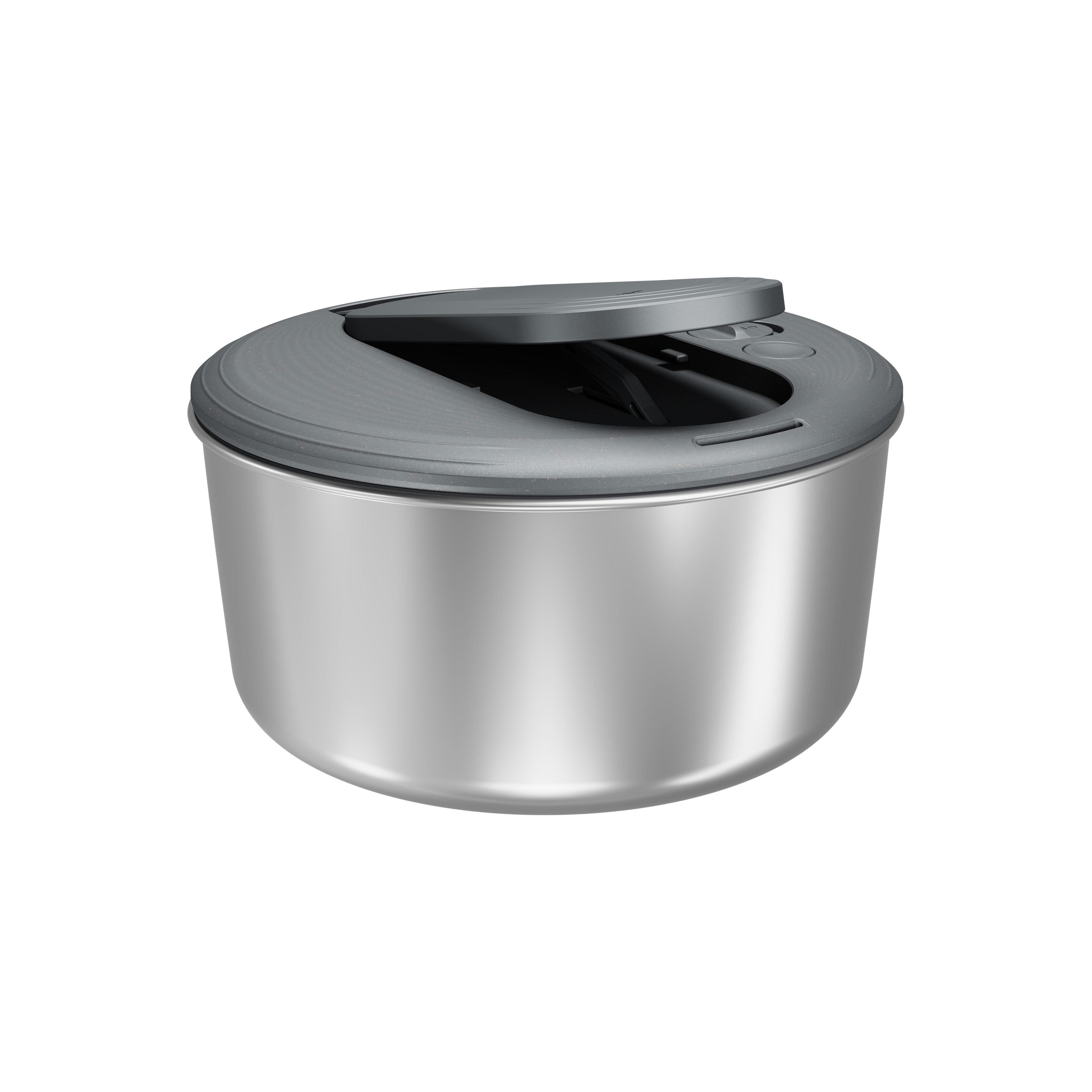 zyliss Salatschleuder Swift Dry Edelstahl, trocknet Salat in wenigen Sekunden, Größe S