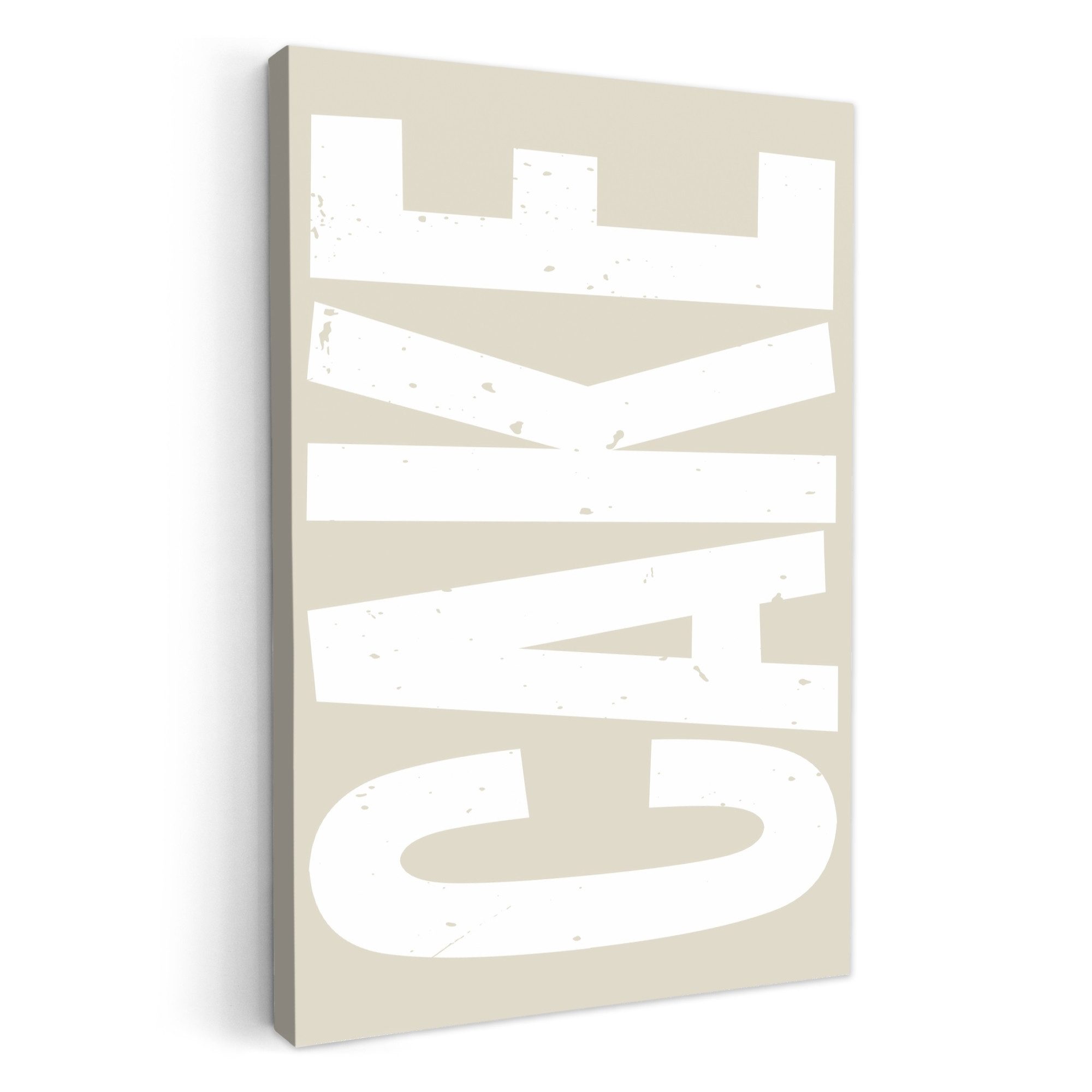 OneMillionCanvasses® Leinwandbild Torte - Wort - günstig online kaufen
