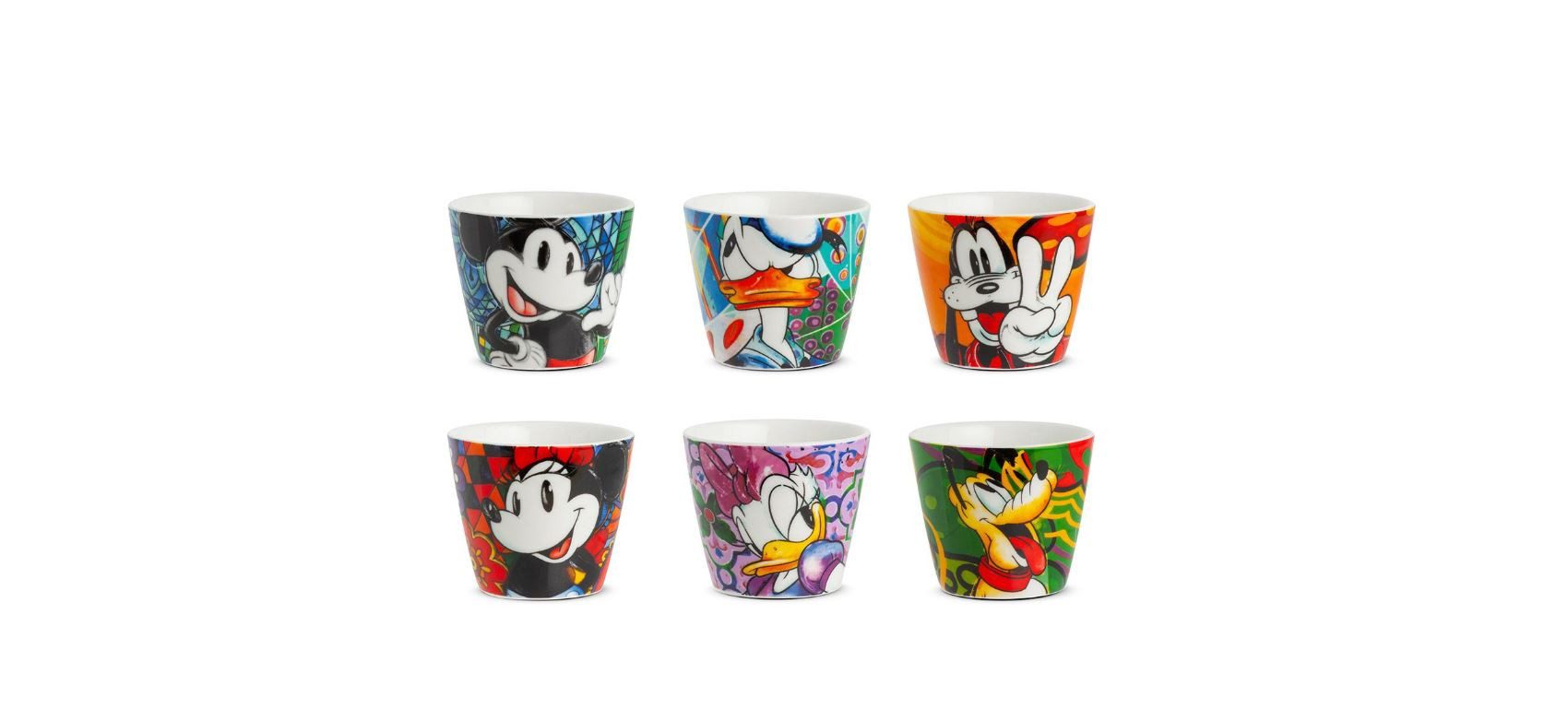 GILDE Espressotasse Disney, Esspressotassen-6er Set, Mickey Mouse & Co.
