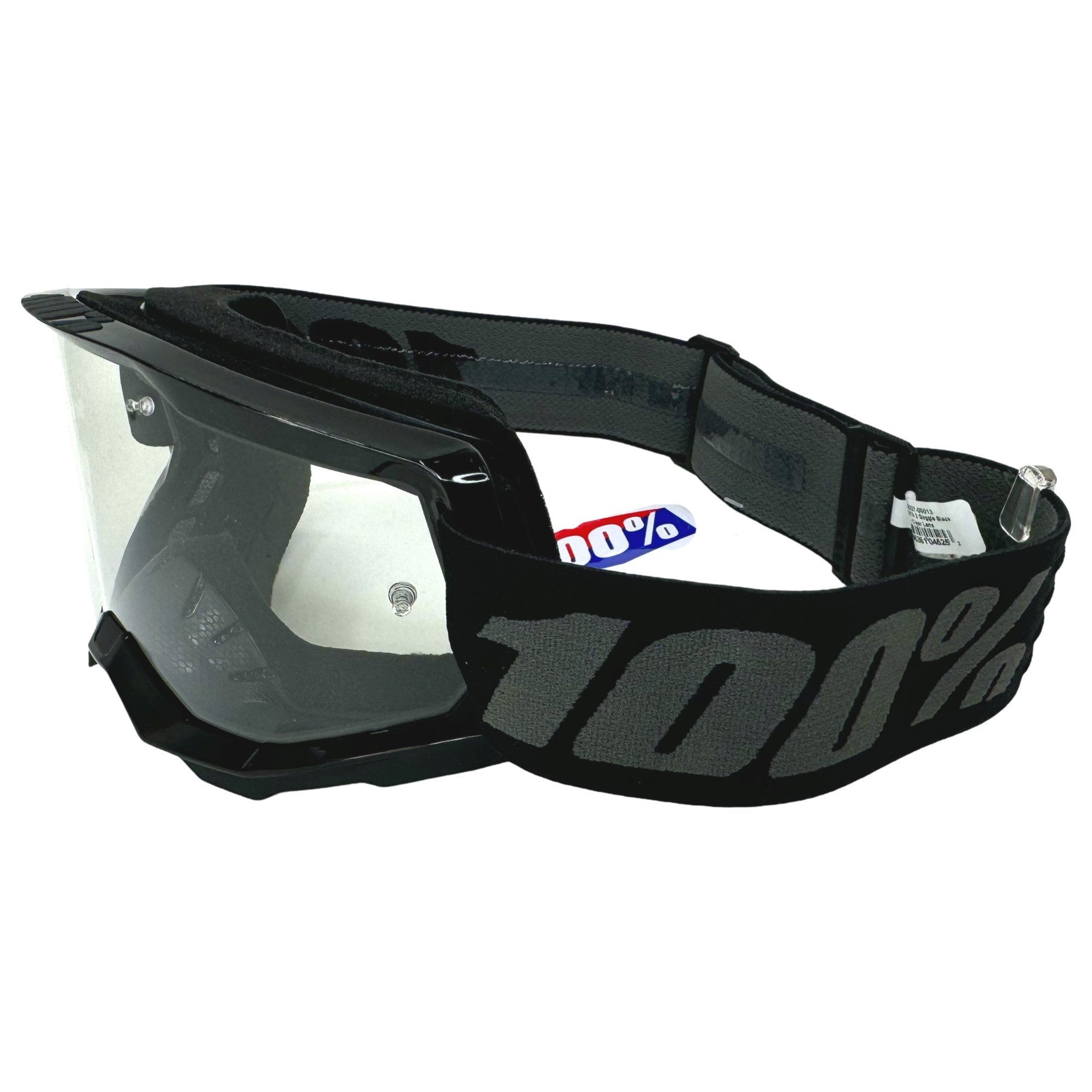 100% Motorradbrille 100% Strata V2 goggle Motocross MTB FR DH Fullfacehelm Schutz Brille – Bild 4 von 5