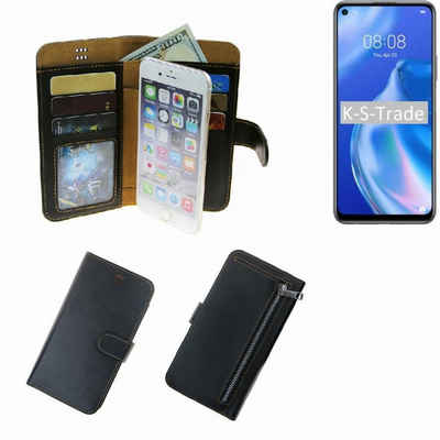 K-S-Trade Handyhülle für Huawei P40 lite 5G, Schutz Hülle Klapphülle Case Phone cover Slim Handytasche Handy
