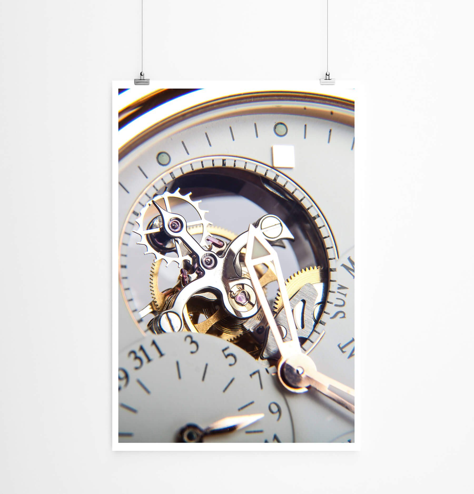Sinus Art Poster Künstlerische Fotografie  Luxuriöse Schweizer Uhr 60x90cm Poster