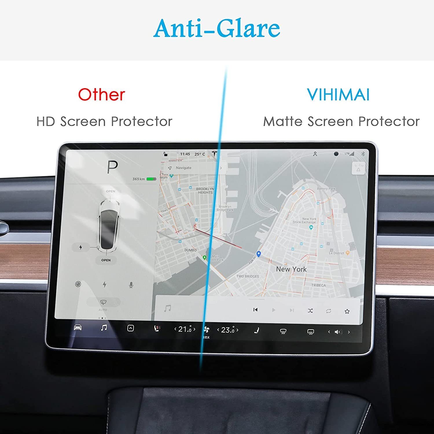 Haiaveng Displayschutzfolie für Tesla Model 3 Model Y Tesla Zubehör für Tesla  Model 3, Tesla Model Y, Displayschutzfolie, Displayschutzfolie aus  gehärtetem Glas/9H, Kratzfest und stoßfest