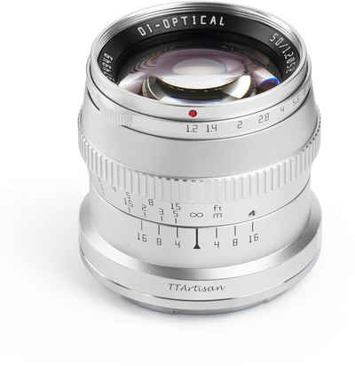 TTArtisan 50mm f1,2 Fuji X-Mount silber Objektiv