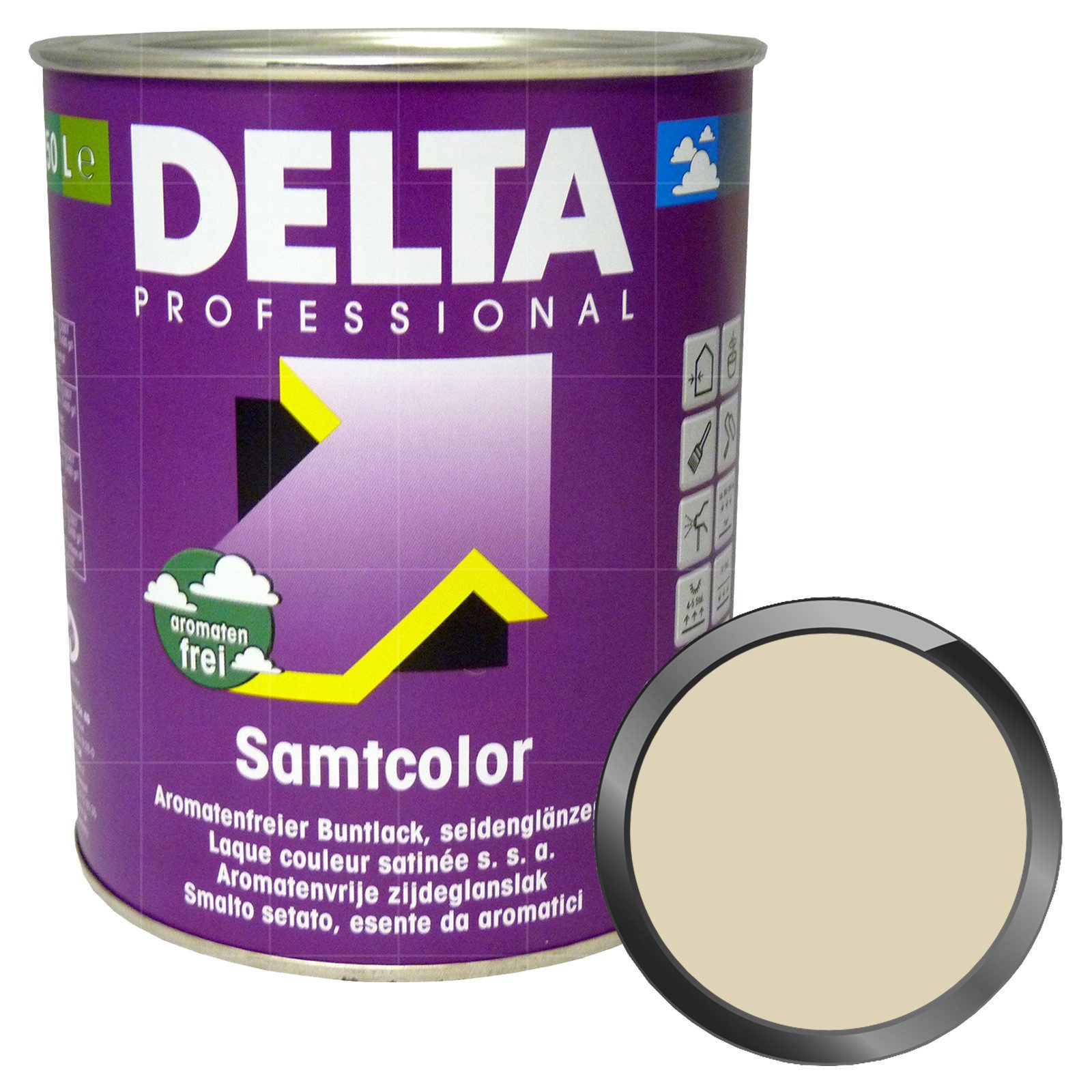 Delta Lack Professional Samtcolor - 0.75 Ltr