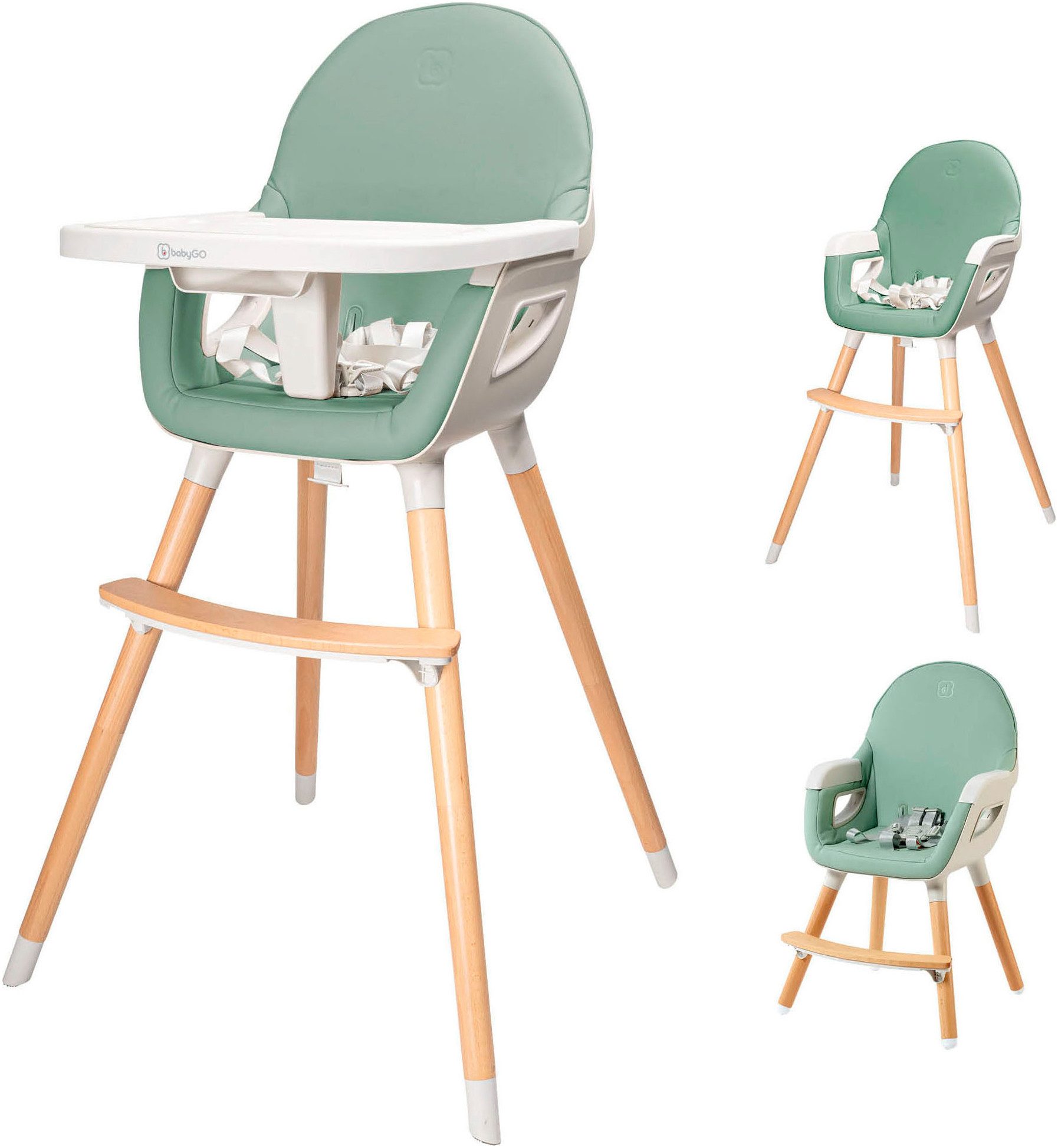 BabyGo Hochstuhl Scandi - wood günstig online kaufen