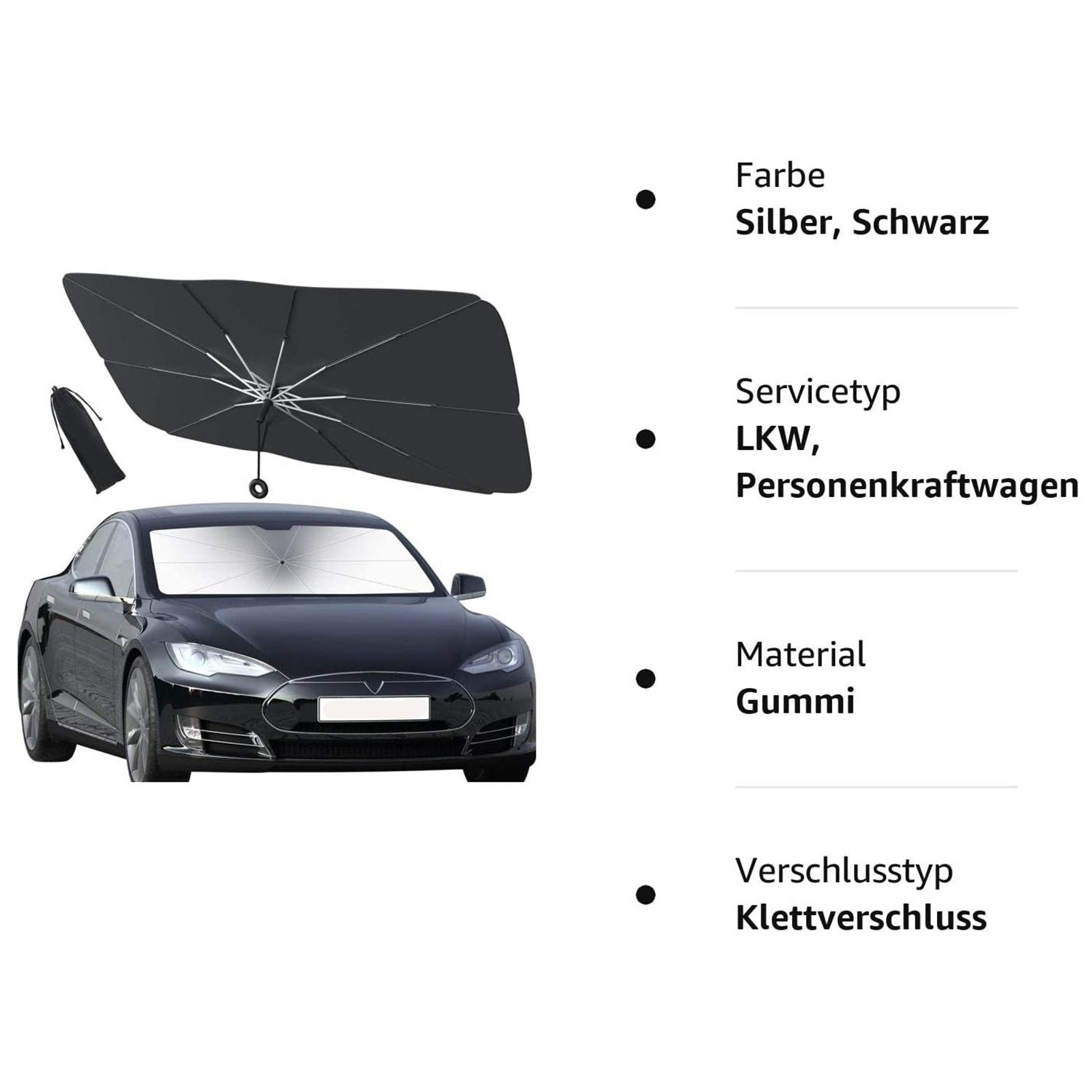 Auto Wärmeisolierung, & Sonnenschirm, Frontscheiben SUV, für Auto Haiaveng UV-Schutz Frontscheibenabdeckung Lagerung Sonnenschutz, Einfache meisten Auto