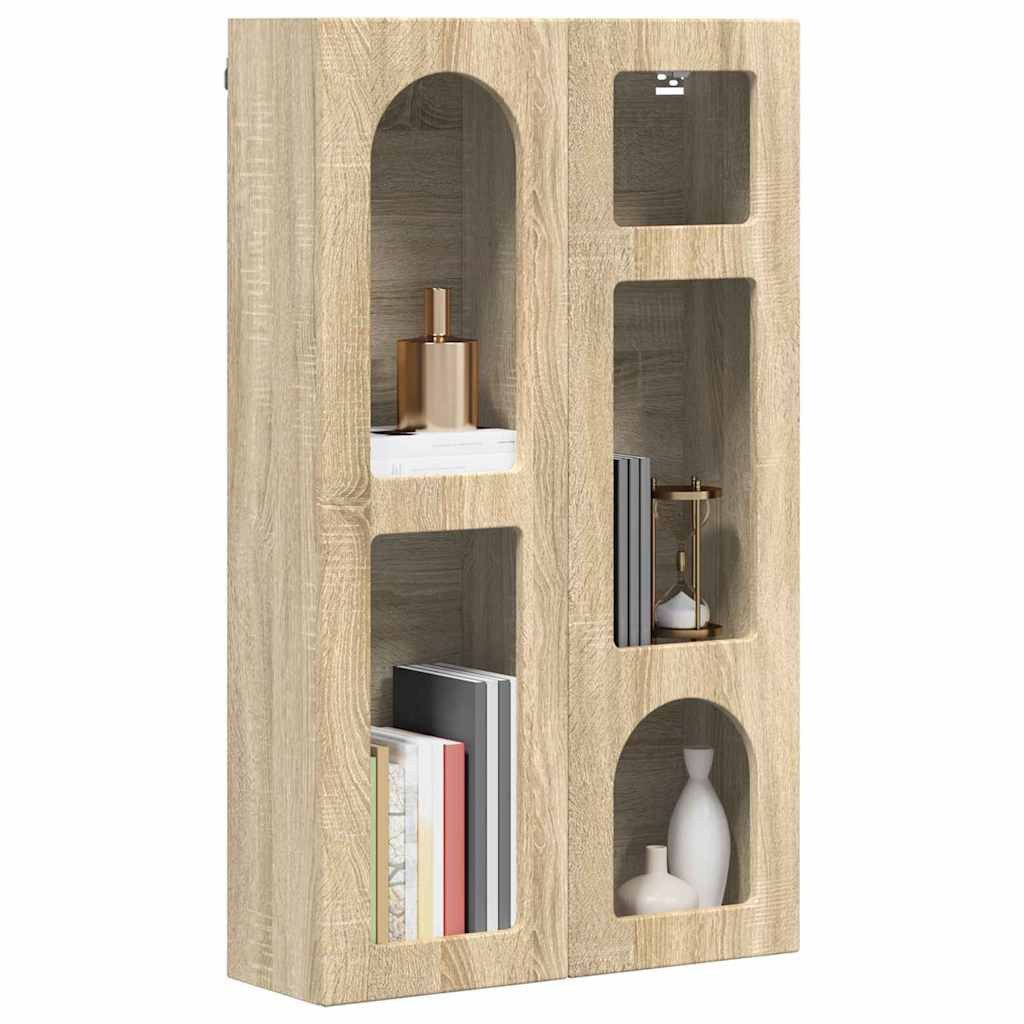 vidaXL Hängeschrank 59 x 20 x 100 cm Hängeschrank Sonoma-Eiche 59x20x100 cm Spanplatte