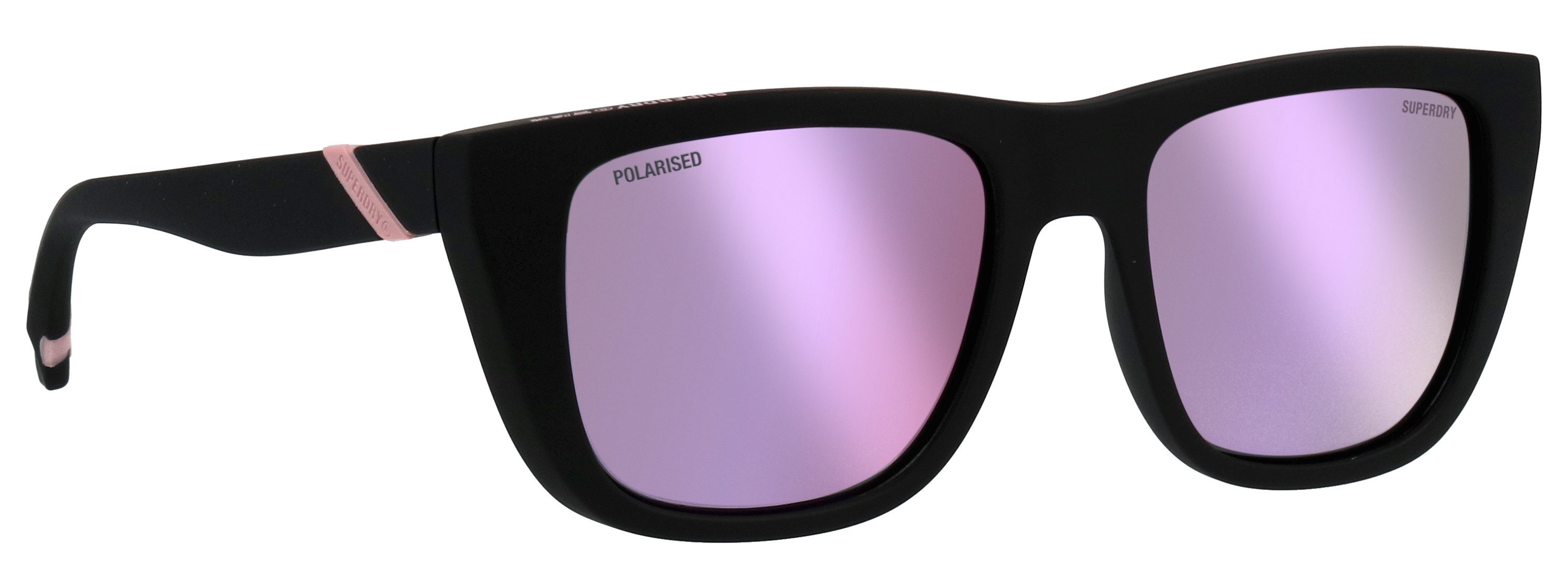 Superdry Sonnenbrille Modell 996075 Form Feminin, Logoschriftzug auf Bügel, Kunststofffassung