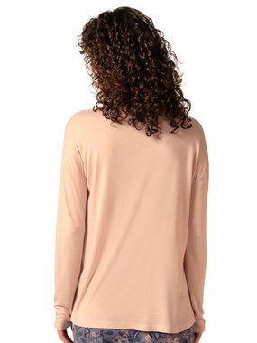 HUBER T-Shirt Damen Shirt langarm hautnah Night Basic Selection (Stück, 1-tlg) -