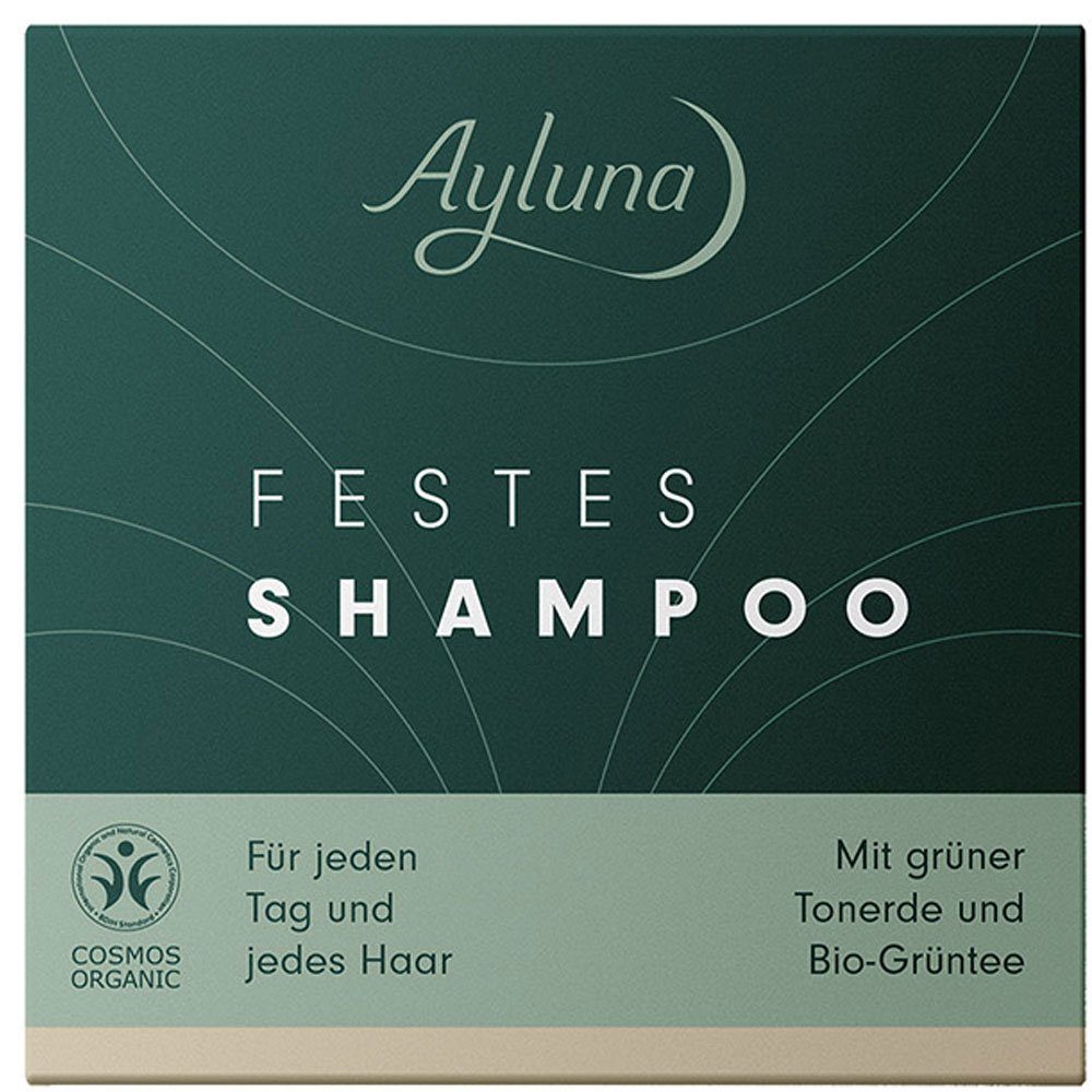 Ayluna Festes Haarshampoo Festes Shampoo für jeden Tag, 60 g | Feste Haarshampoos