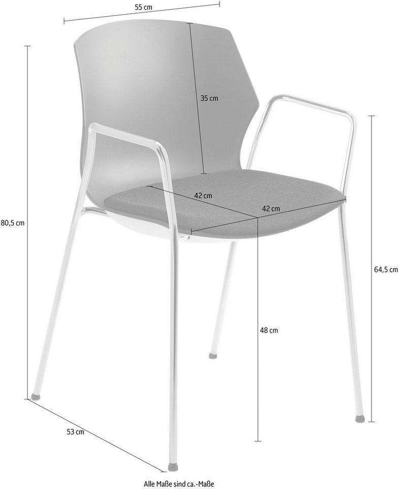 Mayer Sitzmöbel Stapelstuhl »Stapelstuhl myPRIMO« (Packung), stapelbar-HomeTrends