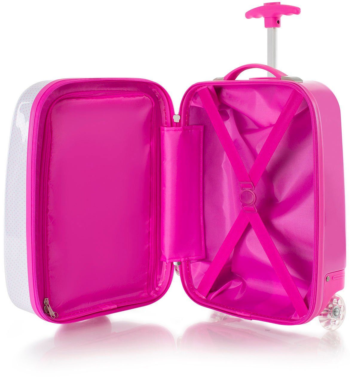 Heys Kinderkoffer Hello Kitty rosa, hervorstehenden Quick-Release-Trolley-Griffsystem mit 46 Rollen, Rädern; cm, 2 mit