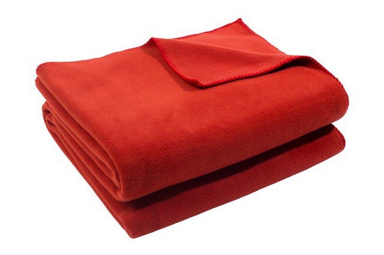 Wohndecke Soft-Fleece Decke 160 x 200 cm rostrot, zoeppritz