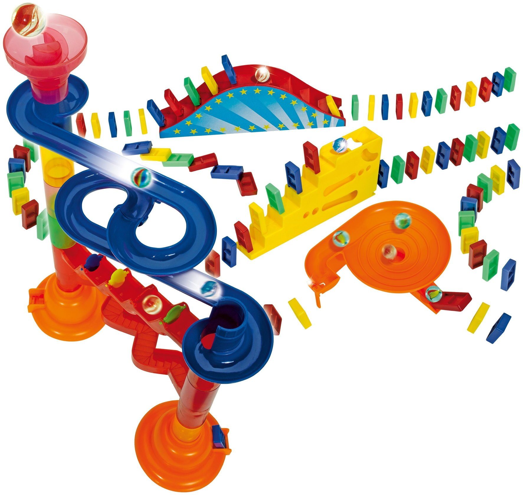 Noris Spiel Familienspiel Aktionsspiel Domino Run Mega 606062023