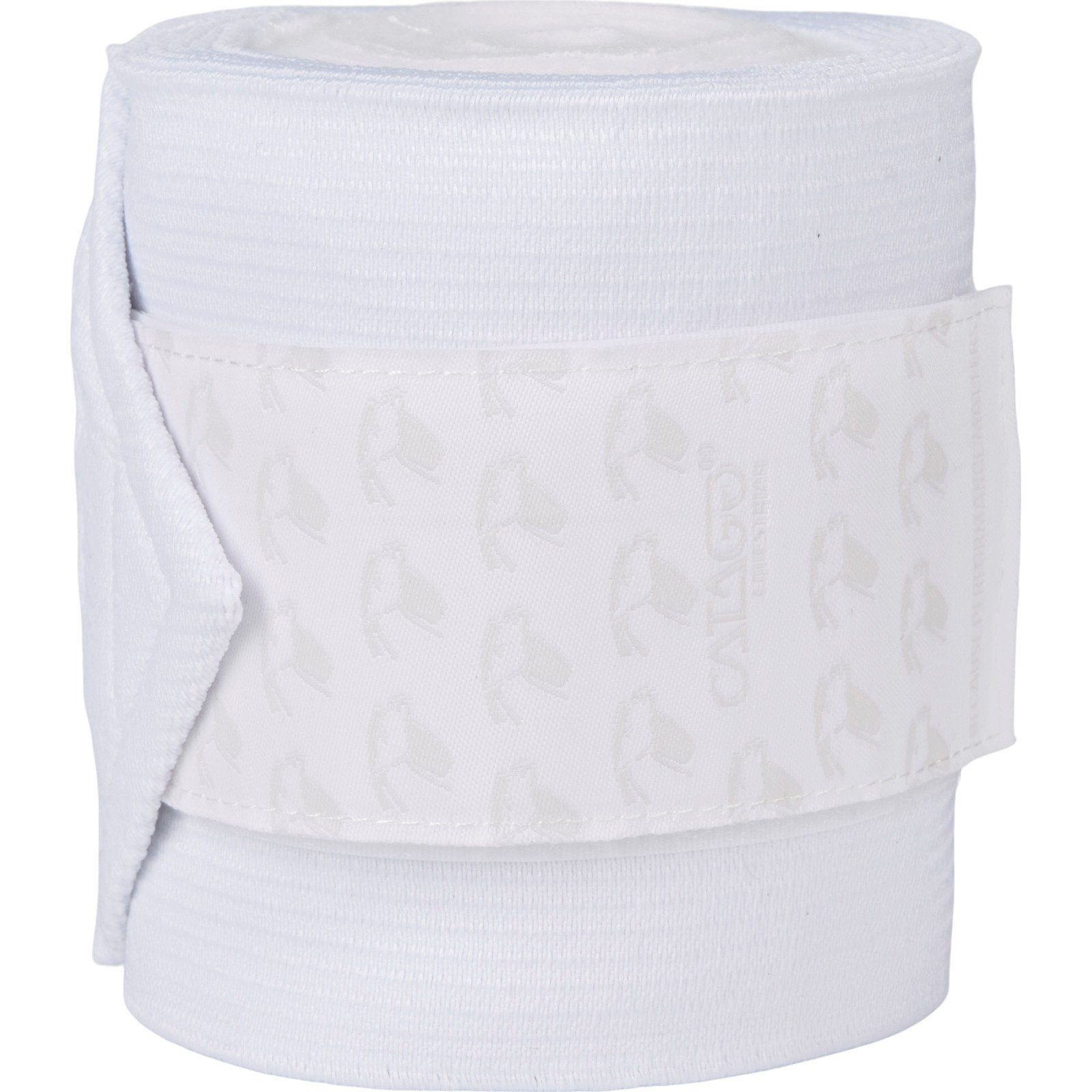 CATAGO Pferdebandage Fleecebandagen für Pferde, 4 Stück weiß