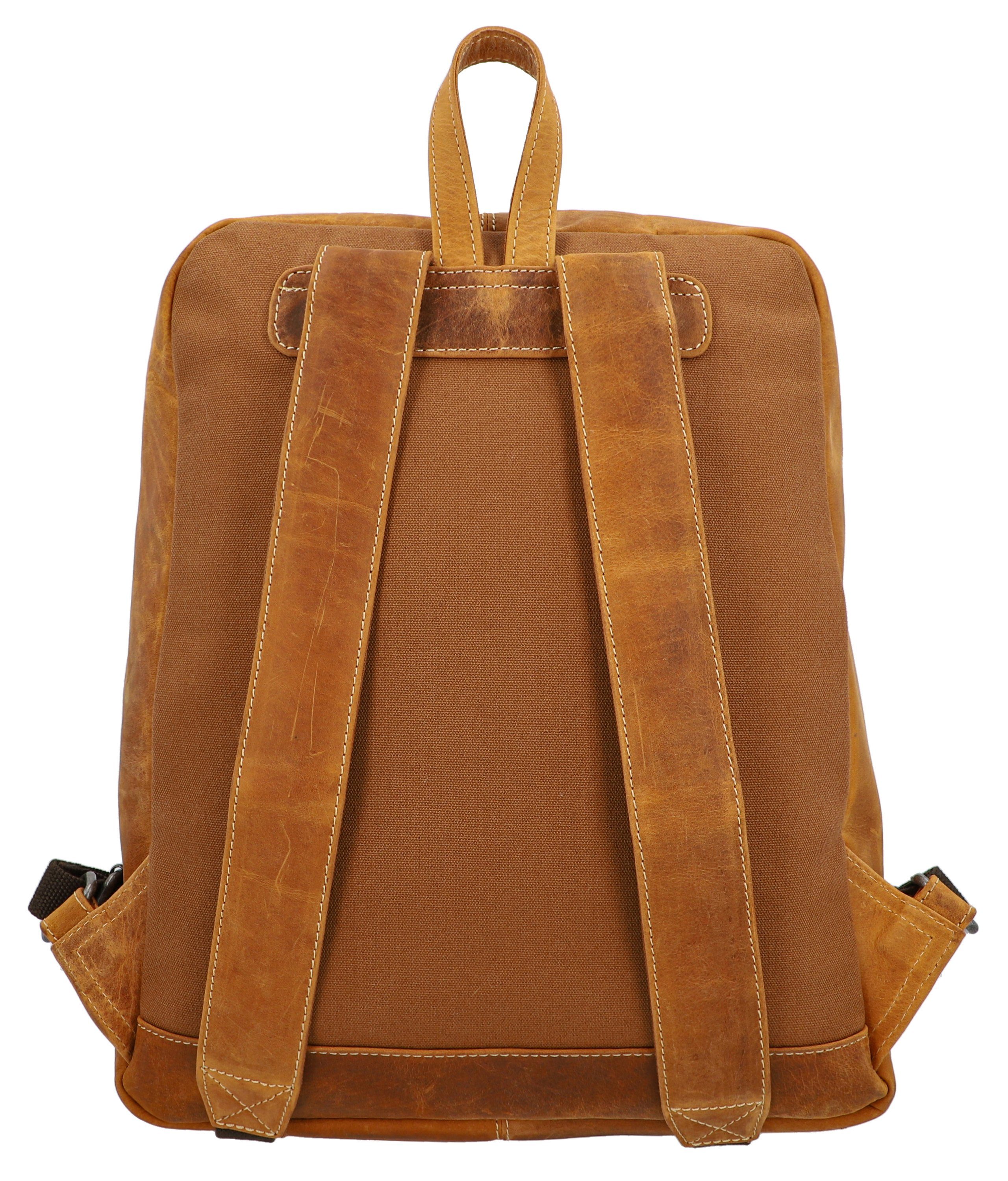 Braun Cityrucksack Gusti (matt) Niki Leder