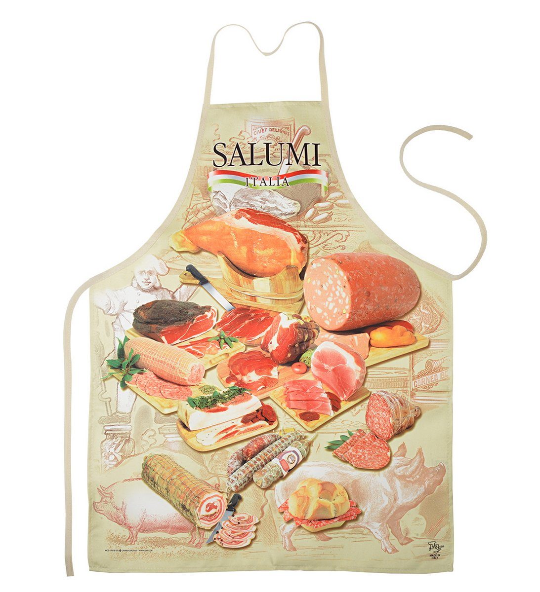 ITATI Kochschürze Salumi Italia, Hergestellt in Italien