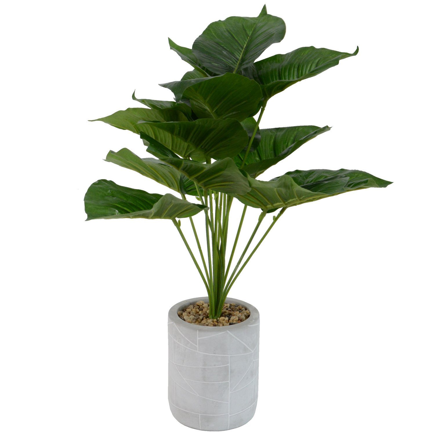 Dekopflanze cm Künstliche INtrenDU, Zimmerpflanze 52 künstliche Höhe Tontopf, im 3X