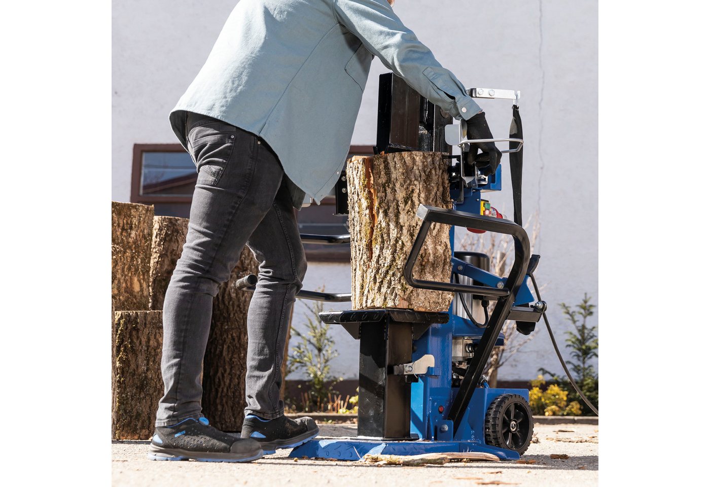 Thumbnail - Scheppach Holzspalter »Co 10t«, 3150 W / 3500 W, Spaltgutlänge bis 107 cm, Spaltgutdurchmesser bis 38 cm, Patentierte Sp...