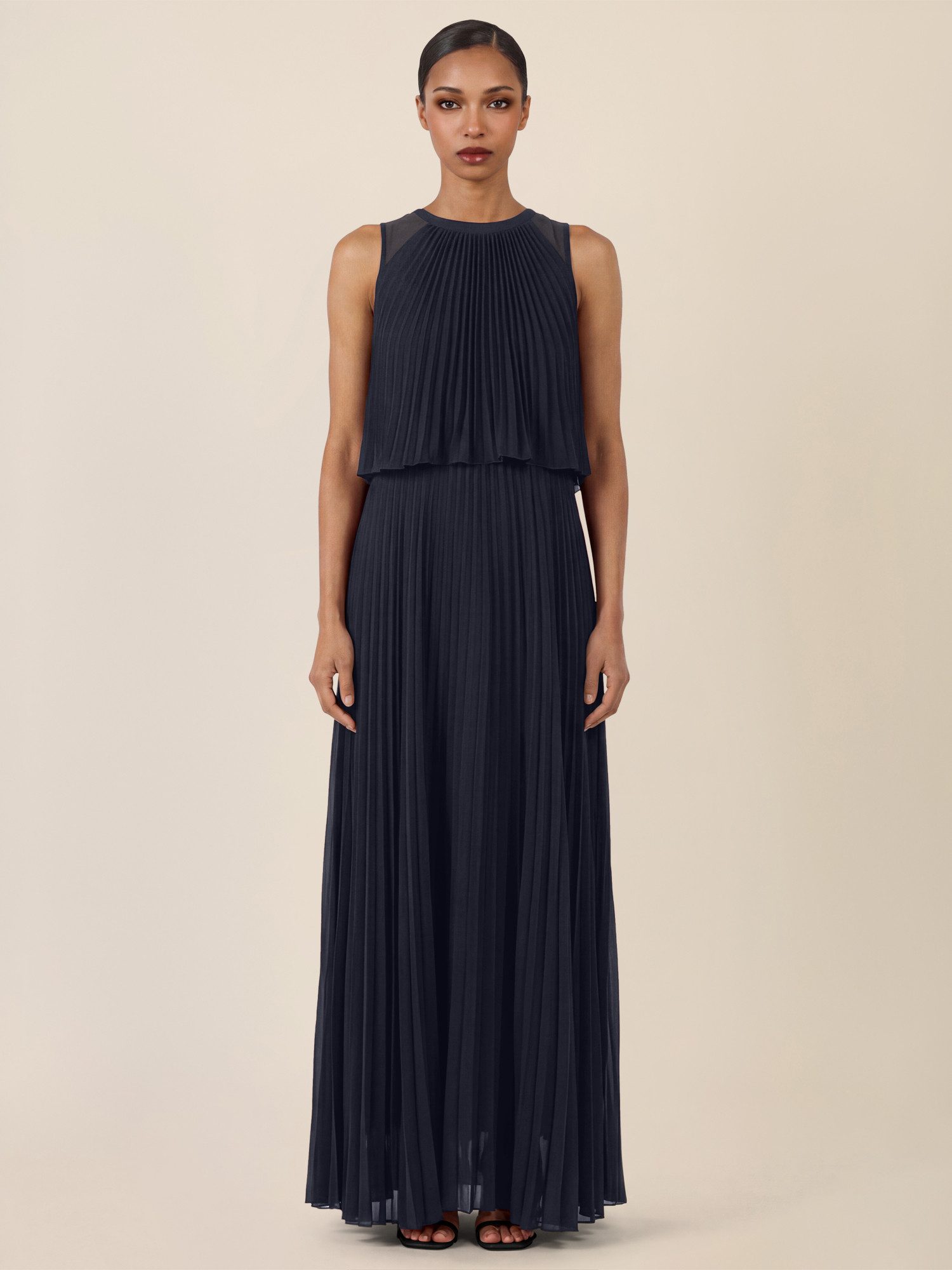 Apart Chiffonkleid mit Doppellagen-Effekt günstig online kaufen