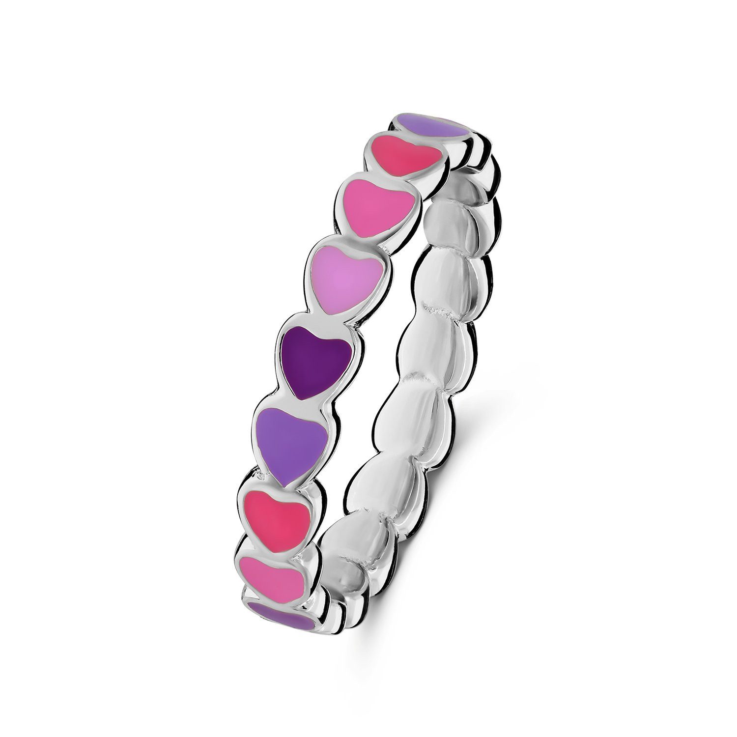 LUCARDI Fingerring Ring - 925 Silber - Silber - Emaille - Kinder
