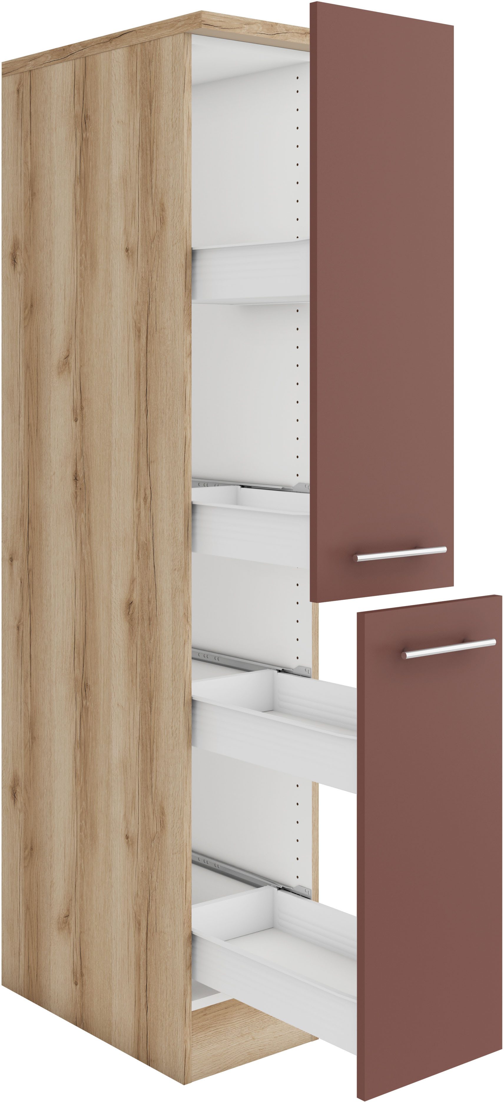 OPTIFIT Apothekerschrank Bella Breite 30 cm, Höhe 174,4 cm, 2 Auszüge