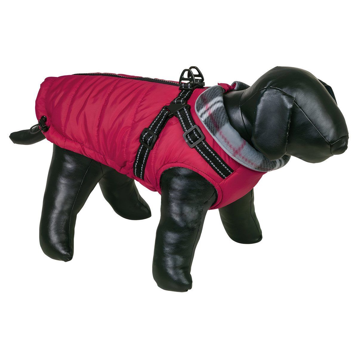Hundemantel Hundemantel Karo 2in1 rot