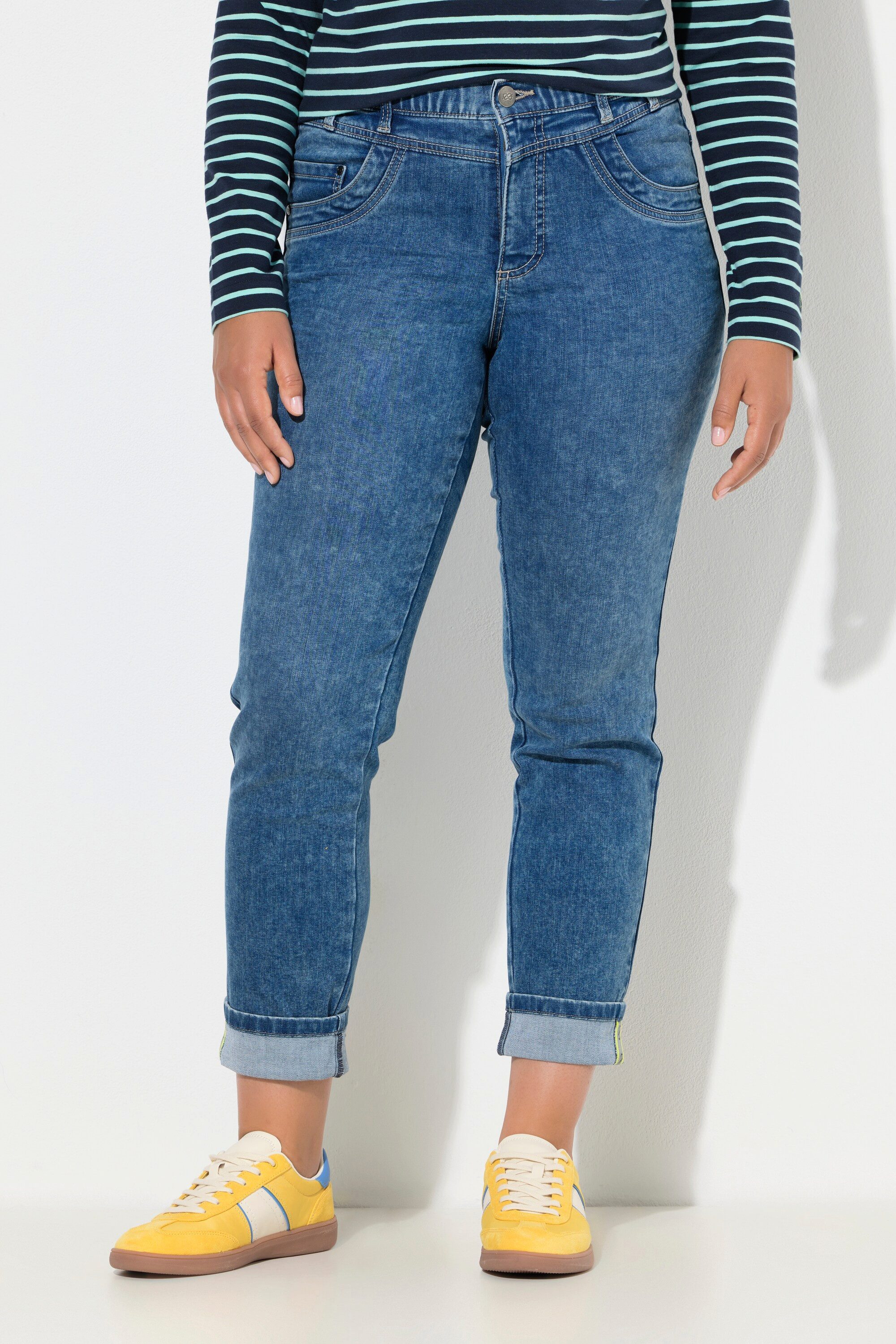 Laurasøn Röhrenjeans High Waist Jeans Slim