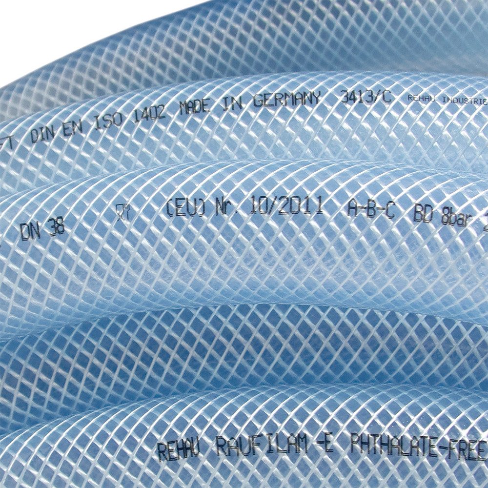 Rehau Spiralschlauch Industrieschlauch Transparent 25 m DN 38 TÜV-geprüft
