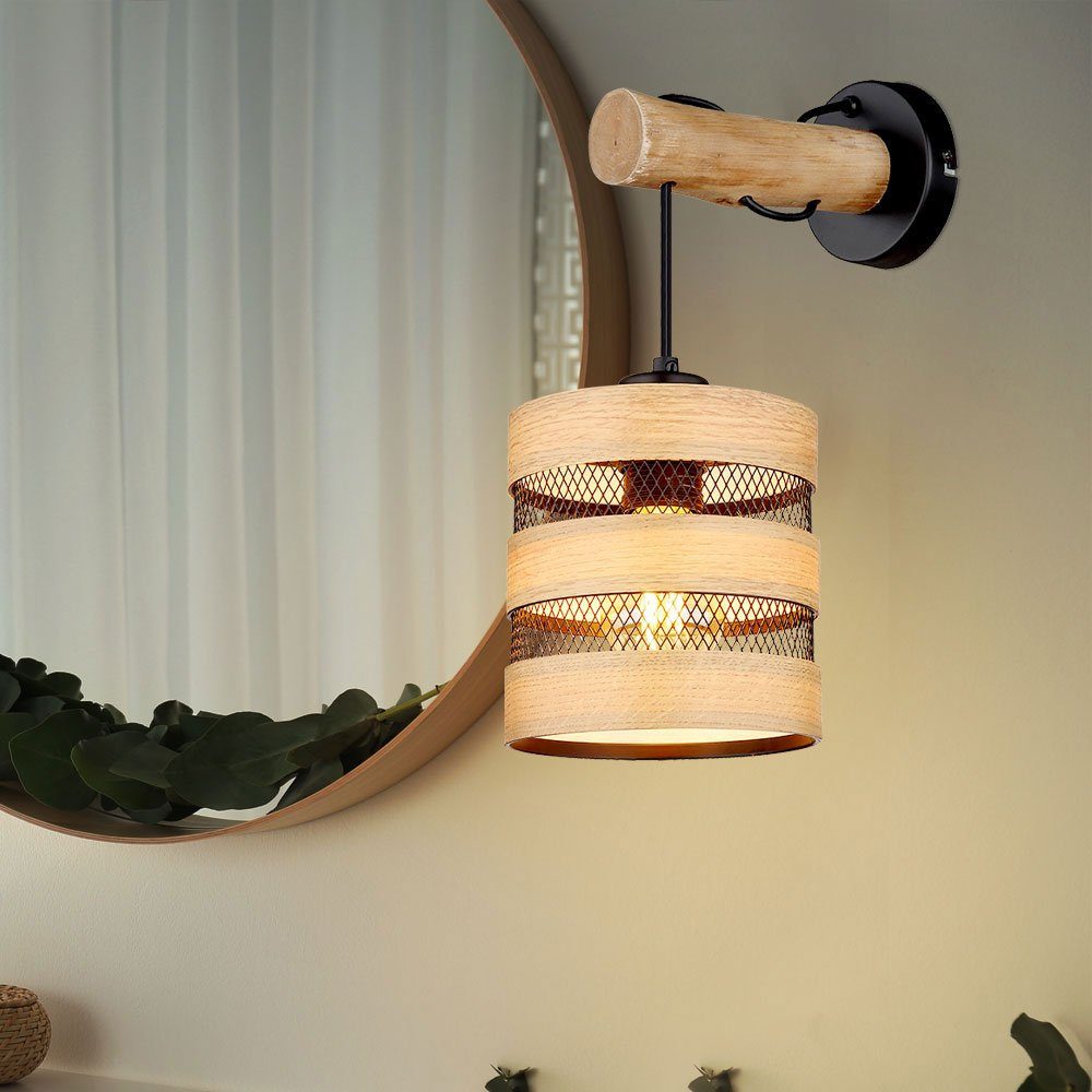 Wandleuchte, Leuchtmittel nicht Wandleuchte Globo Wohnzimmerlampe, inklusive, Moderne Wandlampe