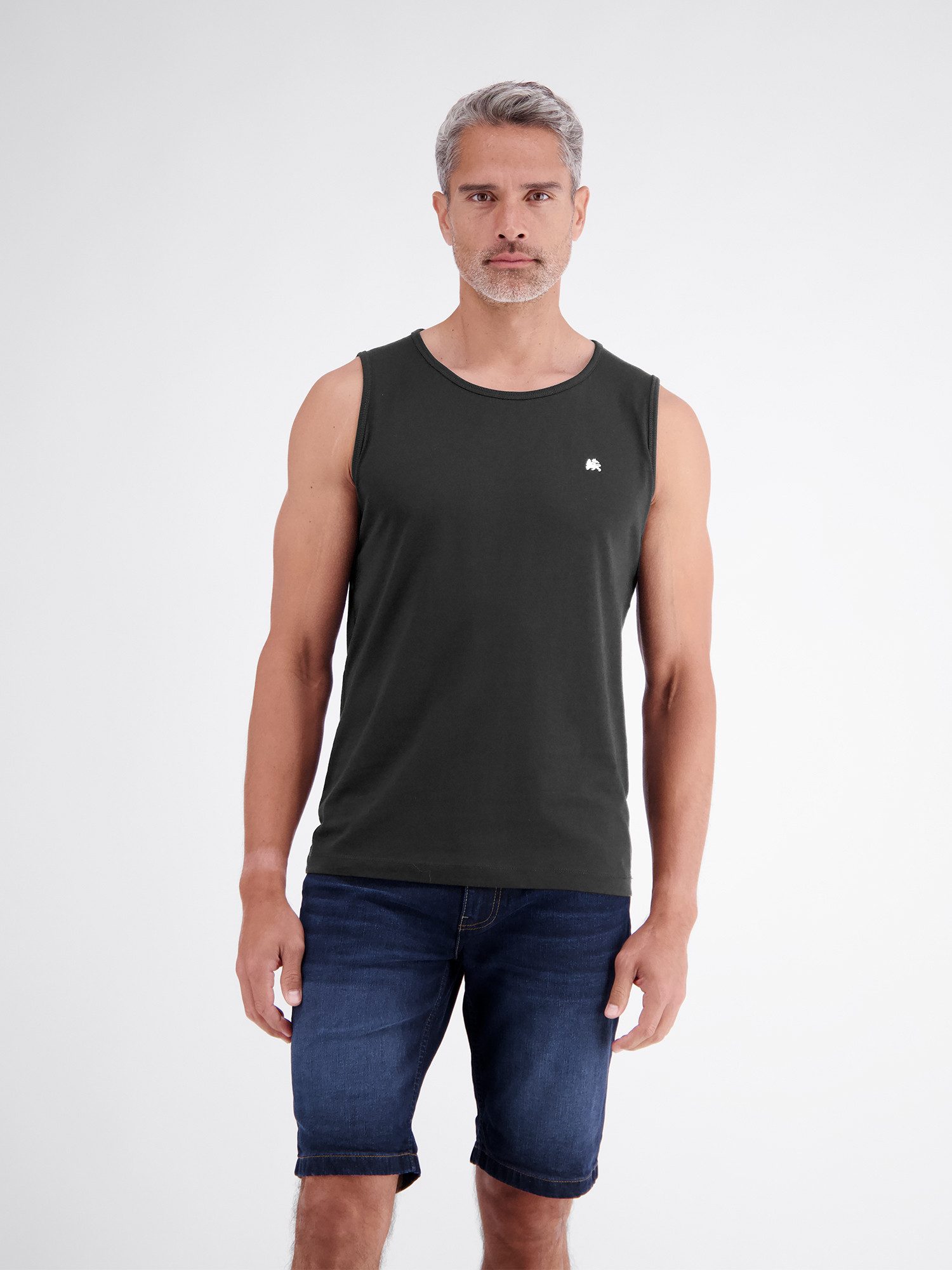 LERROS Muskelshirt Sportliches Tanktop aus Baumwolle mit Rundhalskragen