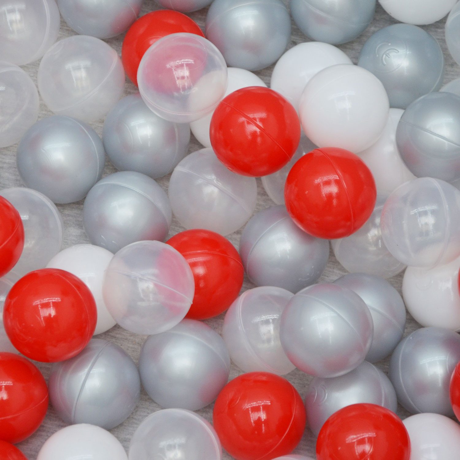 Bällebad-Bälle Baby - 200 Bunte Bälle fürs Bällebad - Geprüfte Spielbälle für Kinder