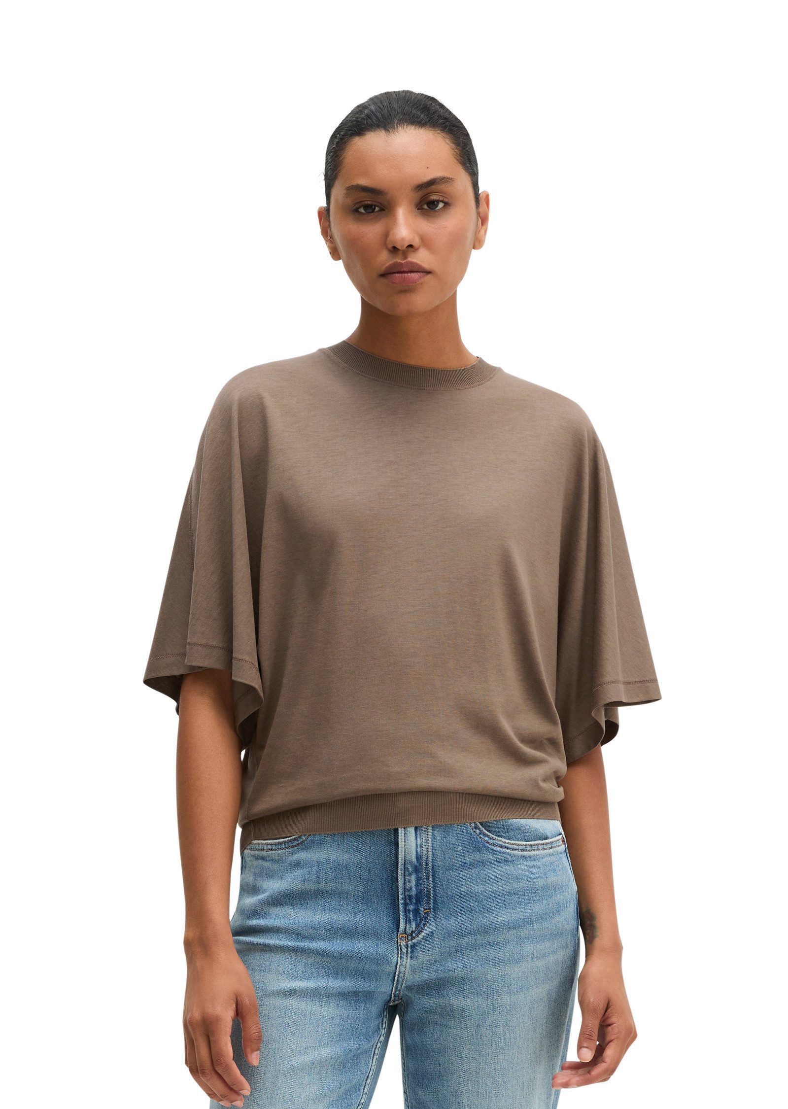 Marc O'Polo T-Shirt aus TENCEL™ Lyocell-Baumwolle-Mix