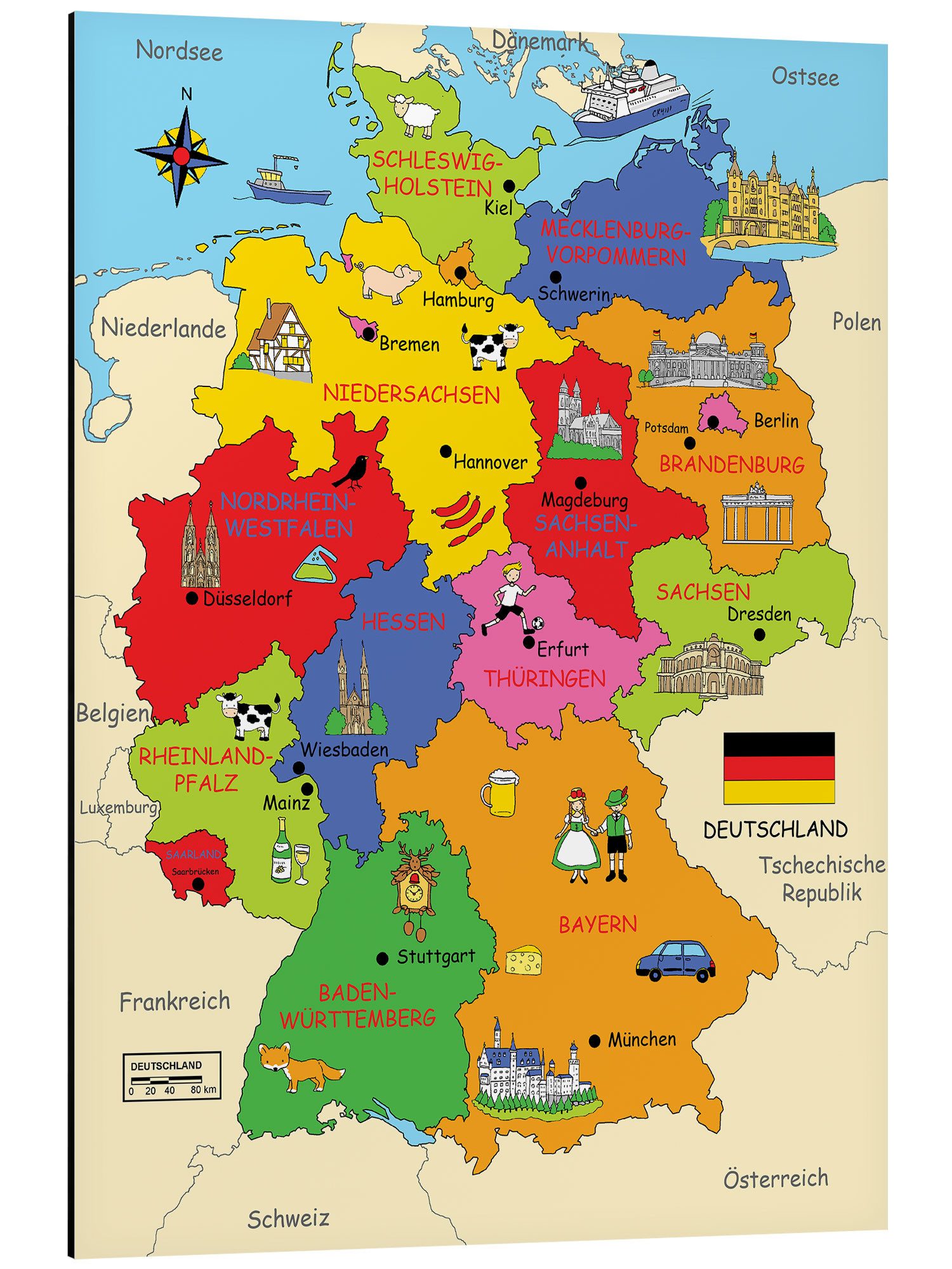 Posterlounge Poster Fluffy Feelings, Bundesländer für günstig online kaufen