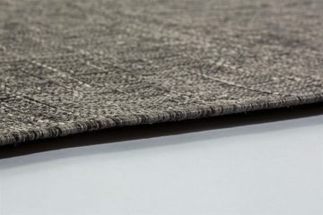 Teppich Imola, möbelando, rechteckig, rechteckig - Breite x Höhe ca. 200 cm x 0,5 cm Maschinell gewebt Outdoor-Teppich! - Auch für Balkon und Terasse geeignet - anthrazit