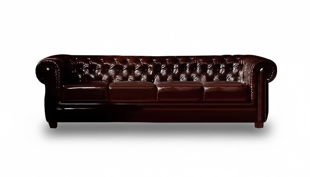 JVmoebel Chesterfield-Sofa Edle Polster Sofa Couch Garnitur Leder Sofa SOFORT