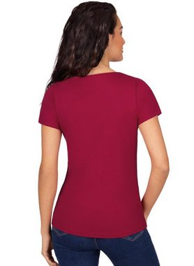 Trigema T-Shirt TRIGEMA Schickes Damen T-Shirt in Öko-Qualität (1-tlg)
