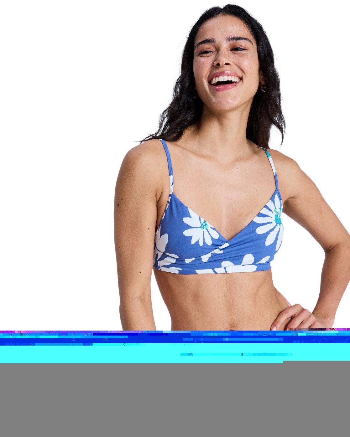 Roxy Bandeau-Bikini-Top Printed Essentials günstig online kaufen