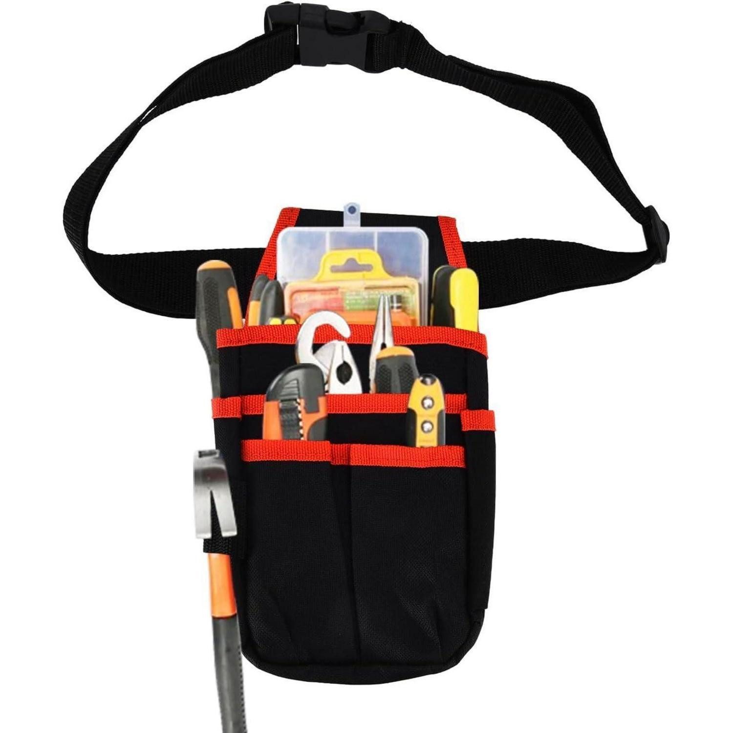 LuxusKollektion Werkzeugtasche Werkzeugtasche Werkzeuggürtel Elektriker 25x13cm 600D Stoff Rot