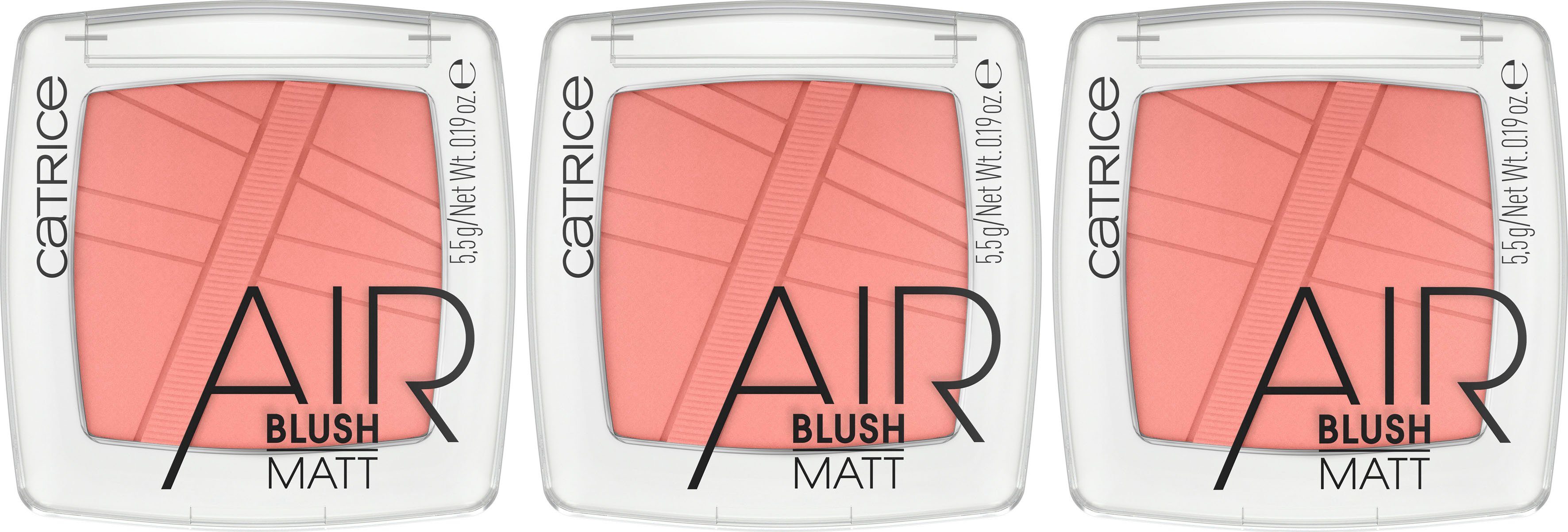Catrice Rouge AirBlush Matt, 3-tlg., mit leichter Textur
