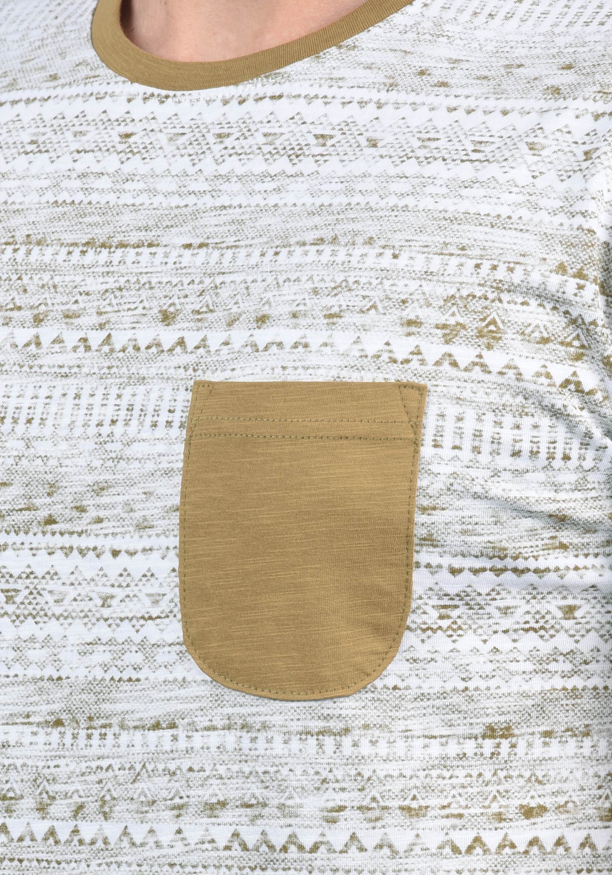Solid Rundhalsshirt SDIngo Kurzarmshirt (5944) Brusttasche mit Ermine