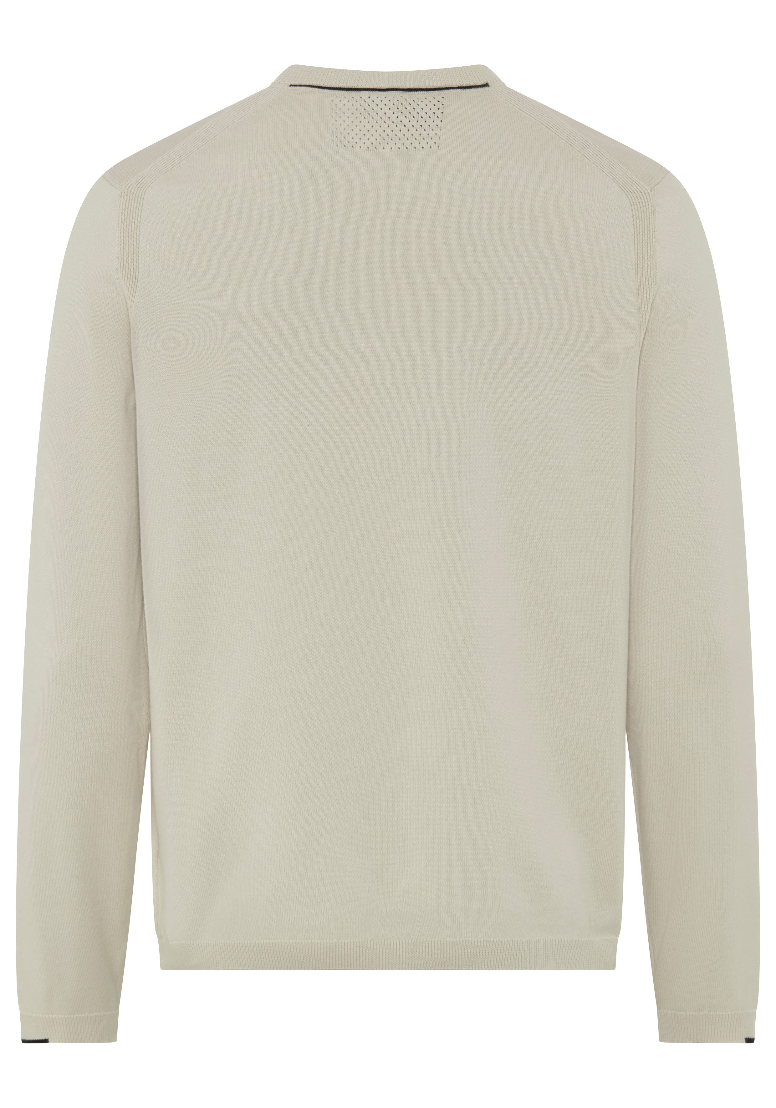 BOSS GREEN Strickpullover Rundhalsausschnitt, Regular Fit, Logo-Print