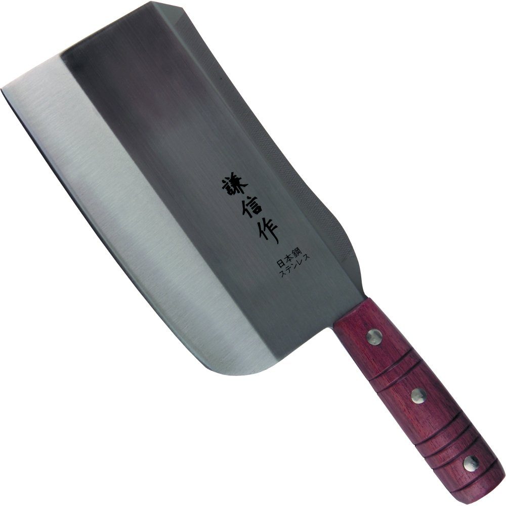 Chinesisches groß Hackmesser Asiamesser Haller Messer rostfrei Holzgriff,