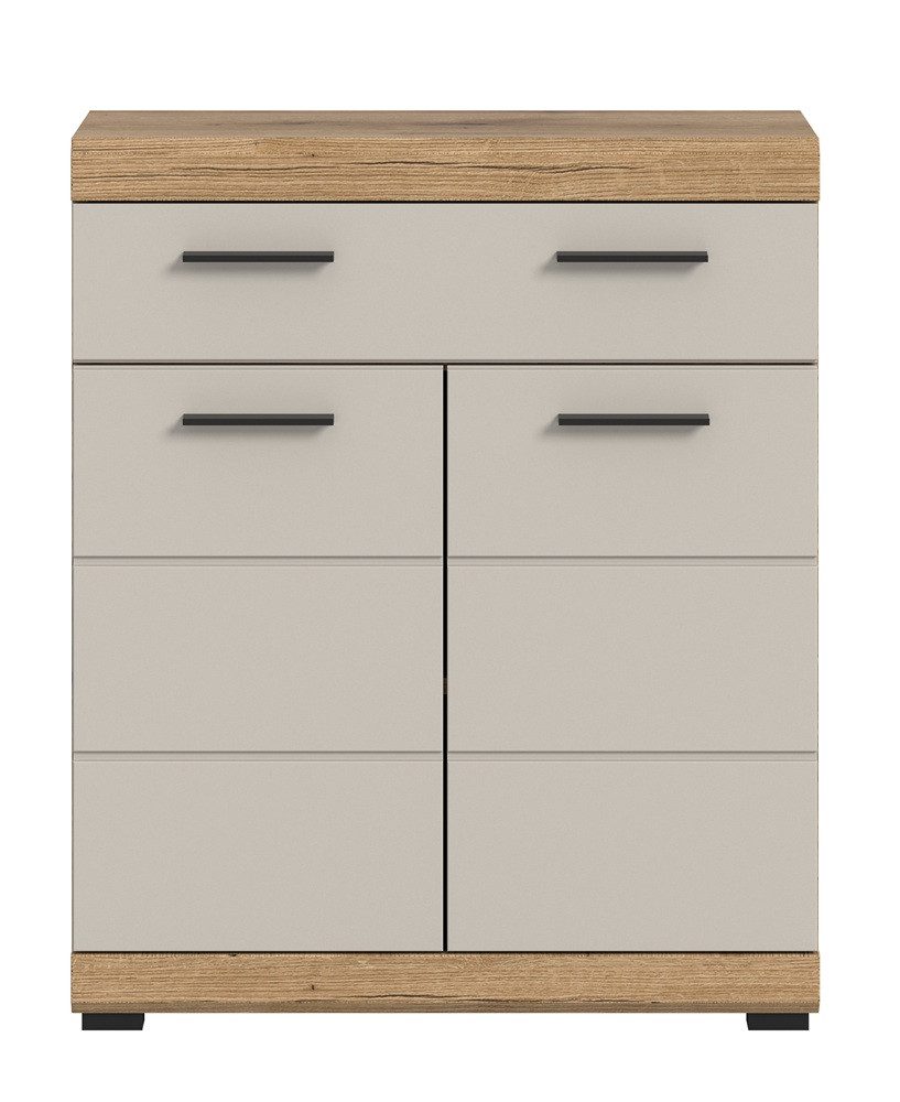 xonox.home Hochschrank Standschrank breit Scout, mit Schubkasten, Kaschmir / Evoak Oak (1-St) Badmöbel, Badkombination