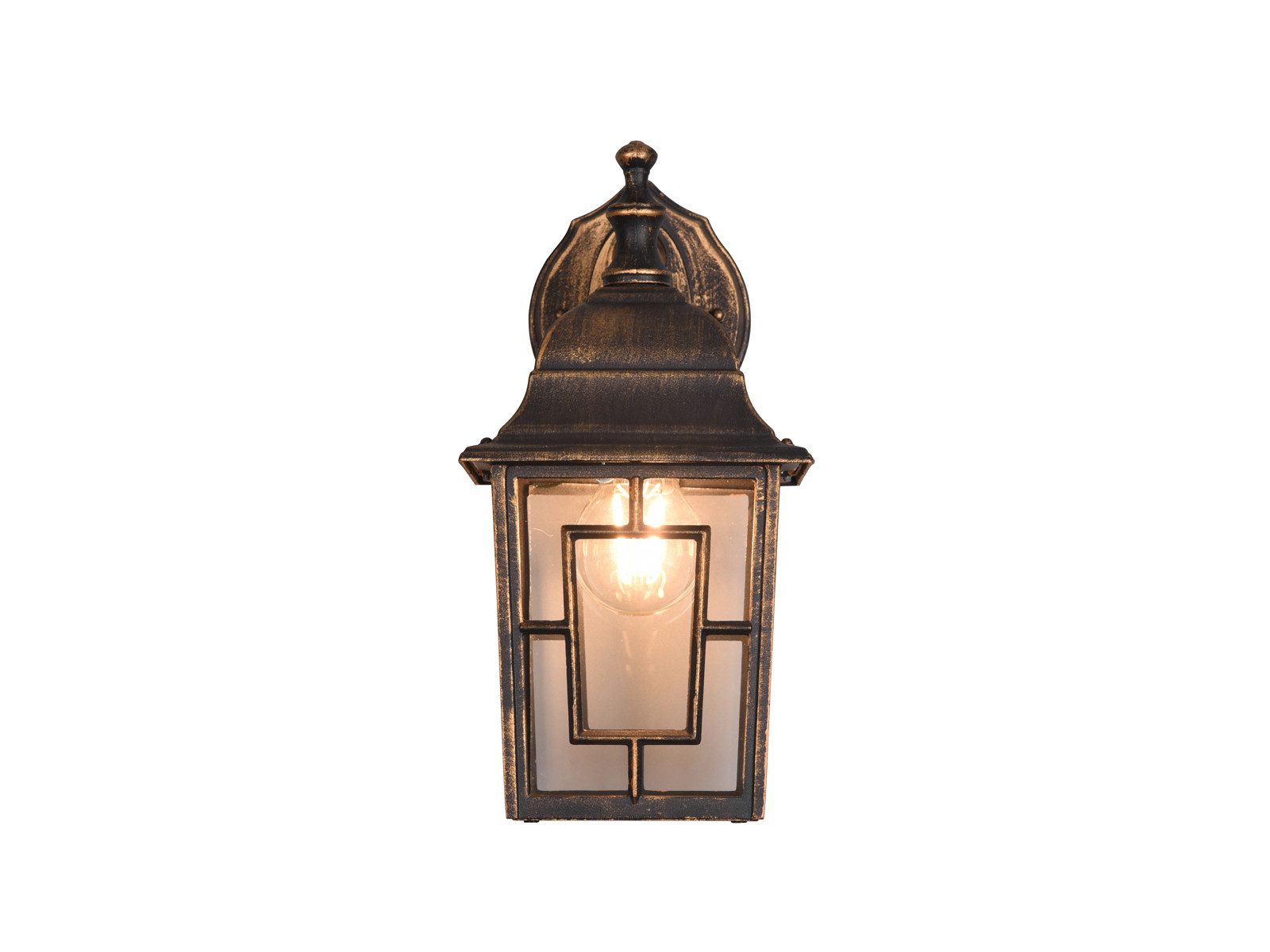 TRIO Leuchten LED Außen-Wandleuchte, LED wechselbar, Warmweiß, Wandlaterne hängend, Fassadenbeleuchtung Haus-wand Haustür, Höhe 30cm