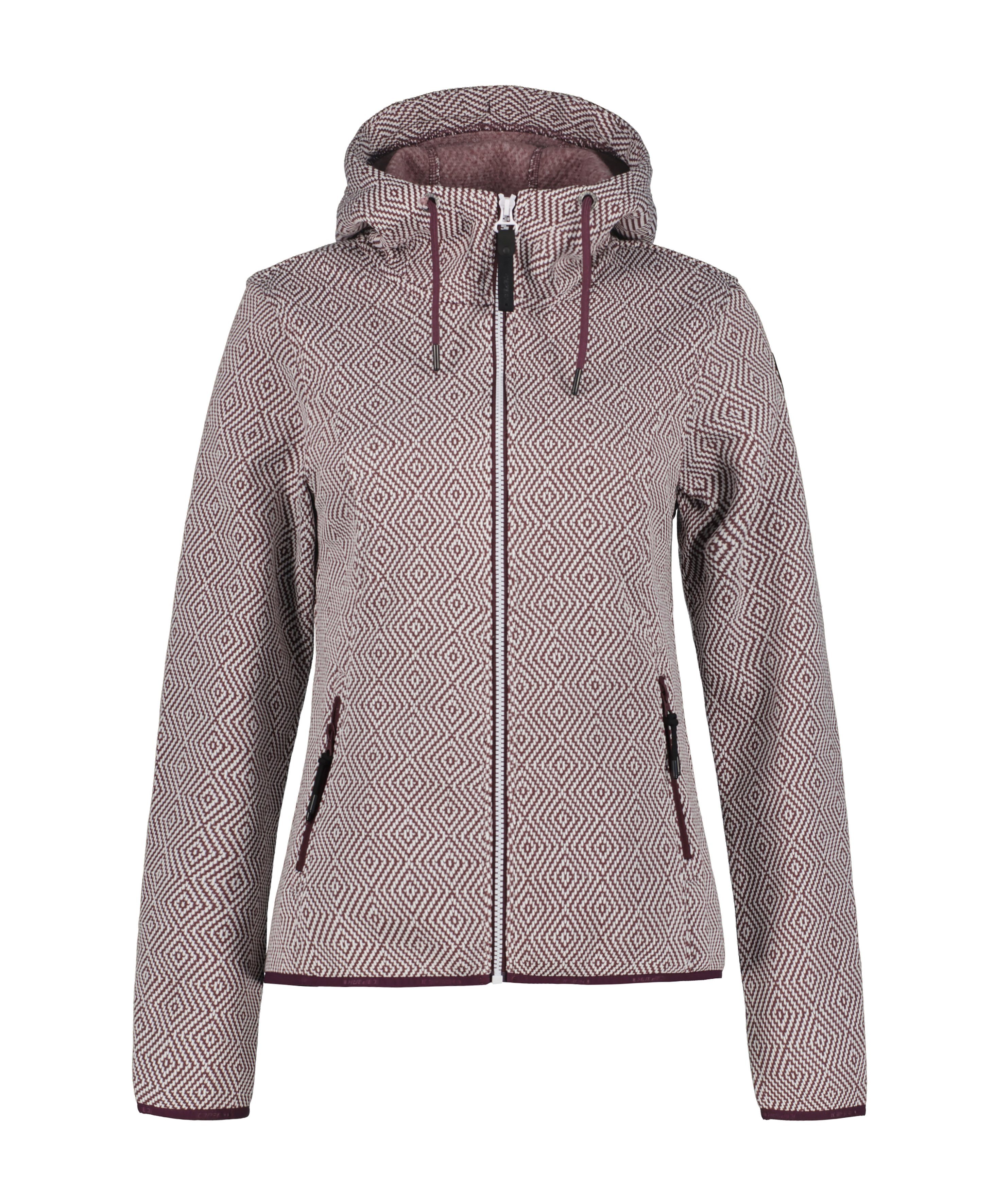 Icepeak Strickjacke ICEPEAK AUEN in gemusteter Optik WINE | Cardigans